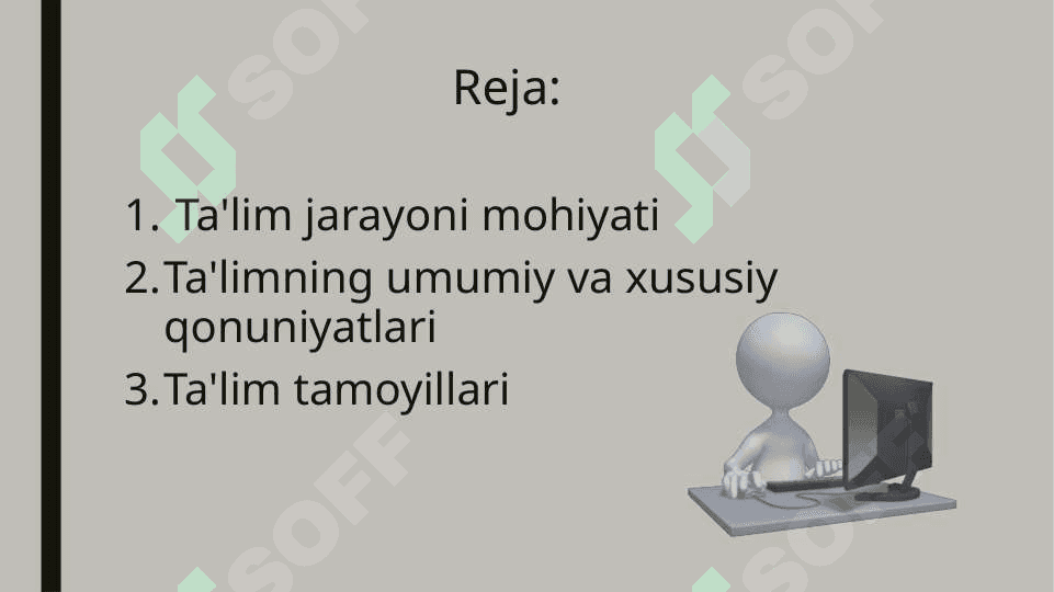 Taʼlim tamoyillari va qoidalari. Dars - taʼlimning asosiy shakli sifatida 2