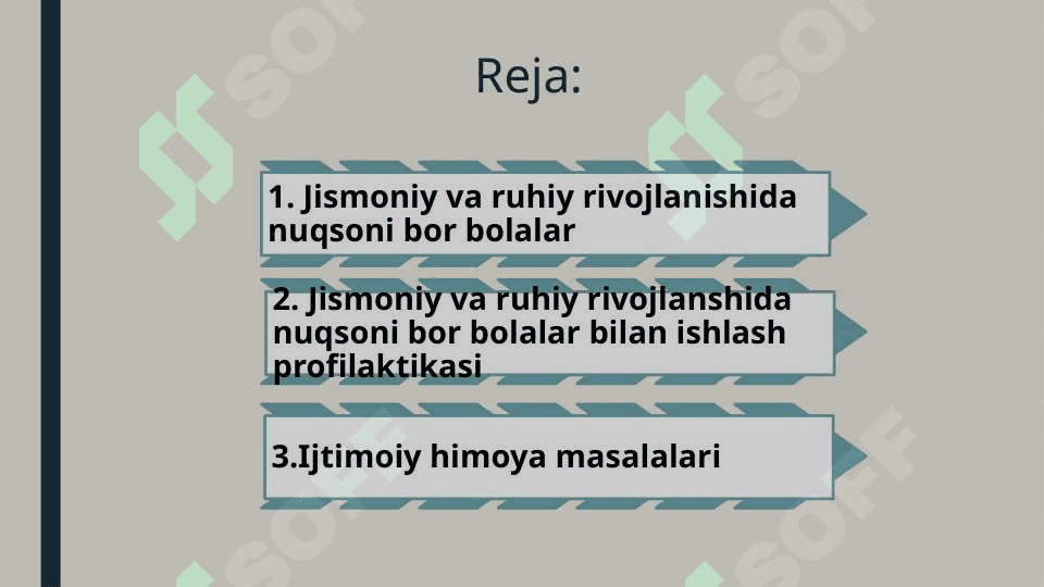 O’zbekiston Respublikasida jismoniy va ruhiy rivojlanishida nuqsoni bo’lgan bolalar va o’smirlarning ijtimoiy himoyasi 2