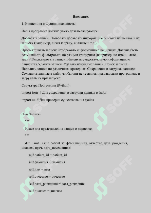 ПРОГРАММА УПРАВЛЕНИЯ СПИСКОМ ЗАПИСЕЙ В БОЛЬНИЦЕ.docx 3