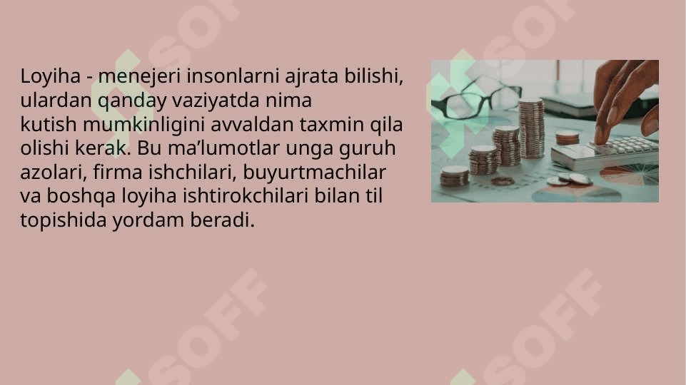LOYIHA KOMANDASINI BOSHQARISH 5