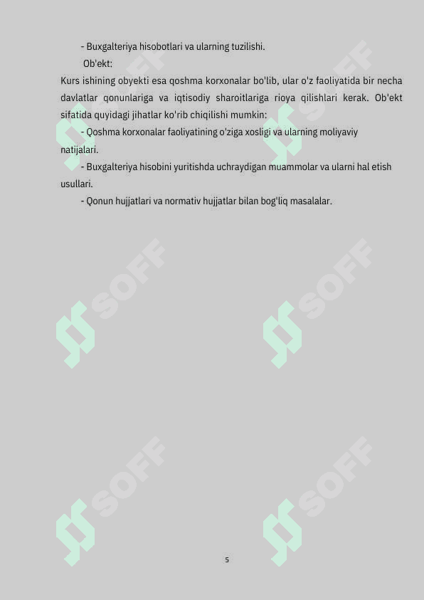 QOSHMA KORXONALARDA BUXGALTERIYA HISOBINI TASHKIL ETISH. 5