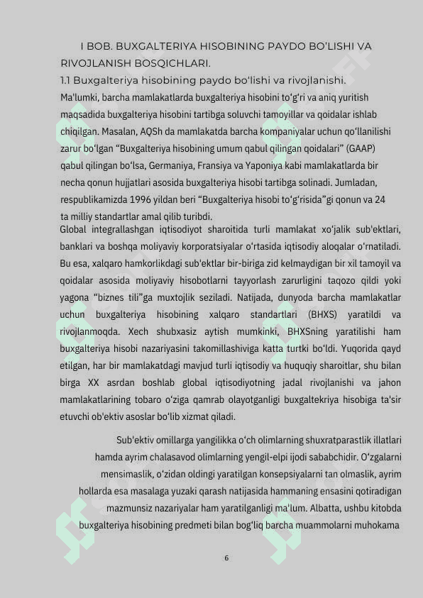 QOSHMA KORXONALARDA BUXGALTERIYA HISOBINI TASHKIL ETISH. 6