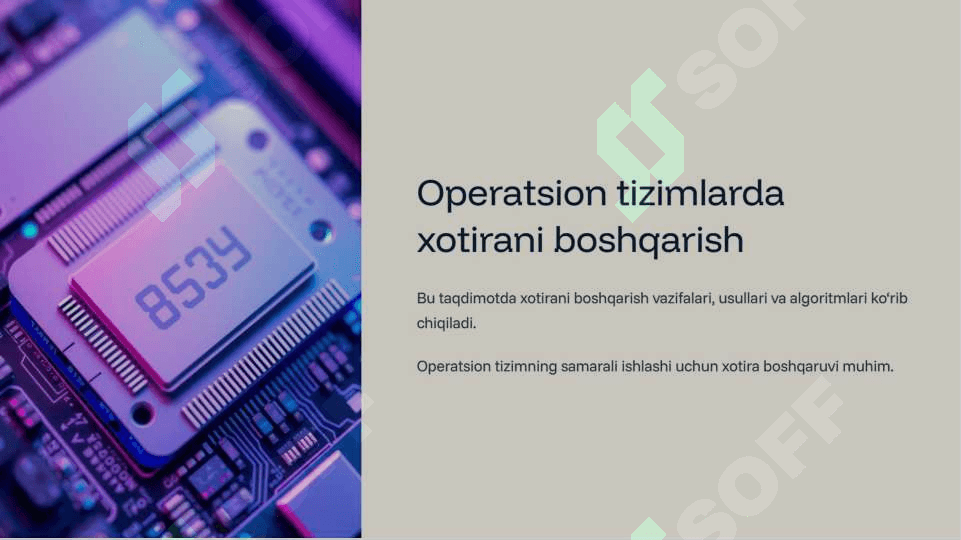 Operatsion tizimlarda xotirani boshqarish 3