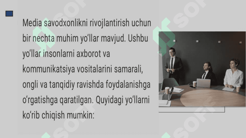 Mediasavodxonlikni  rivojlantirish yòllari 3