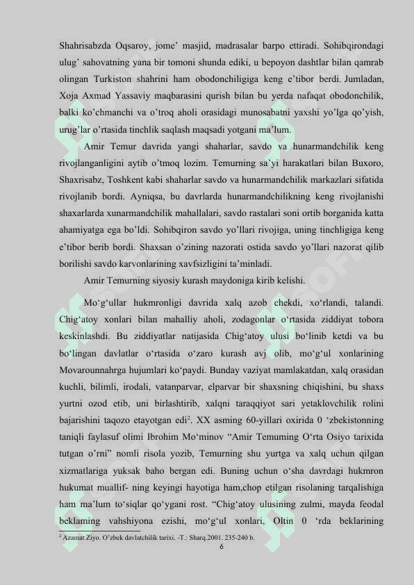 Amir Temur davlatining boshqaruv tartiblari 6