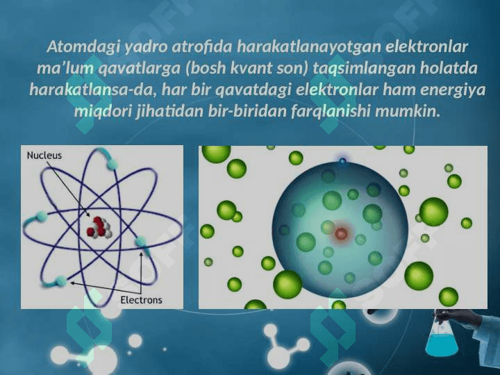 Kimyoda Energetik pog‘onachalar 3