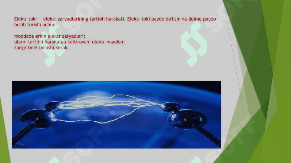 Uyurmali elektr maydoni.Siljish toki.Elektron magnit maydonining qollanilishi 3