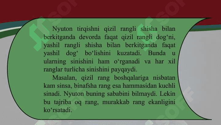 Yorug‘lik dispersiyasi. Spektral analiz 5