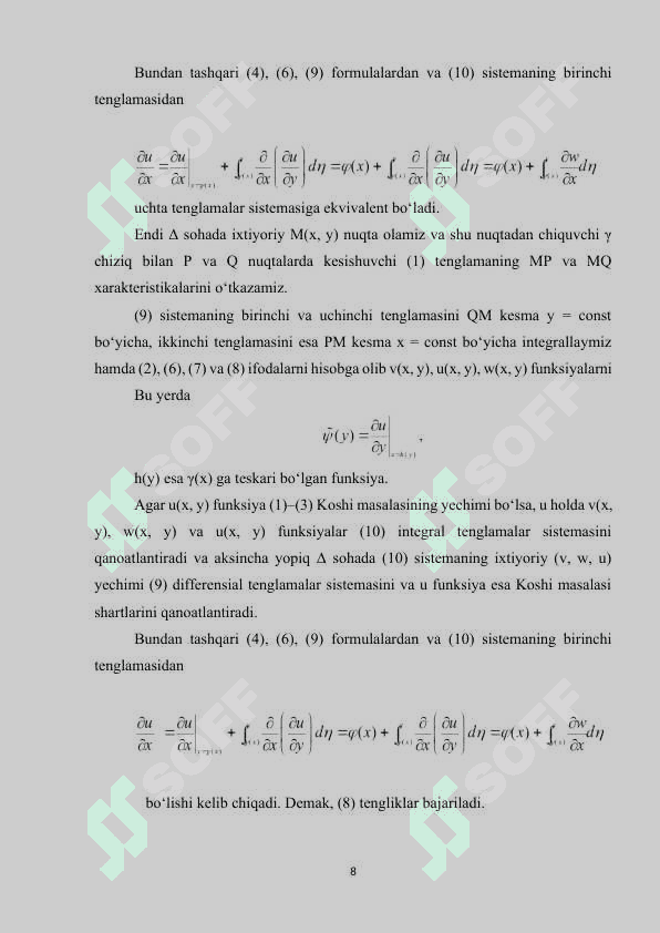 CHIZIQLI GIPERBOLIK TENGLAMA UCHUN KOSHI VA GURSA MASALALARI. KETMA-KET YAQINLASHISH USULI.docx 7