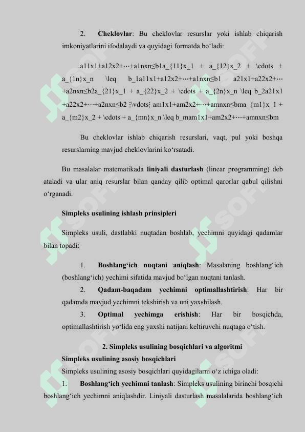 Iqtisodiy masalalarni simpleks usulda yechish 6