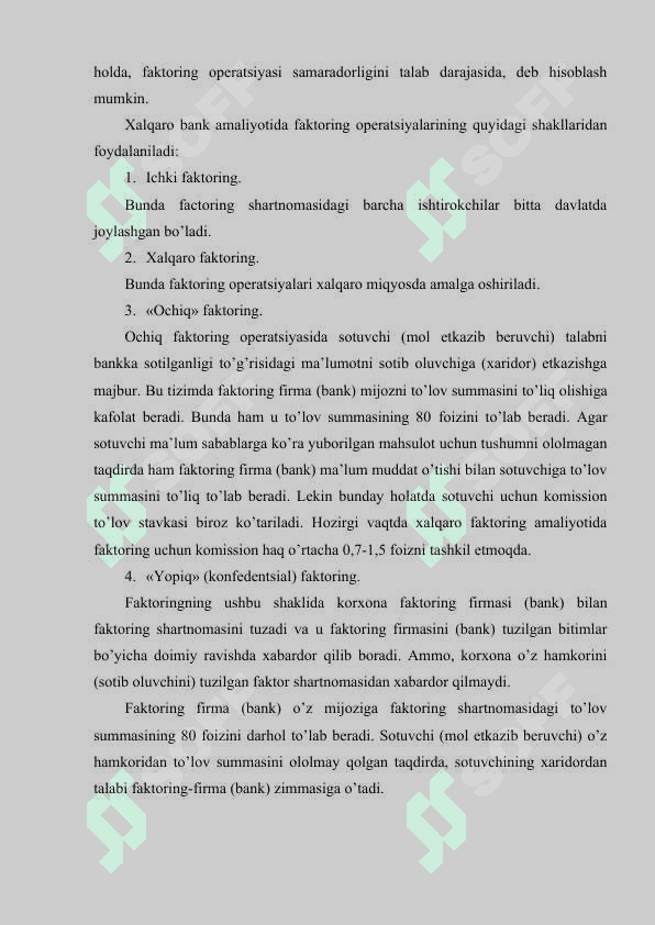 Tijorat banklarining faktoring operatsiyalari 7