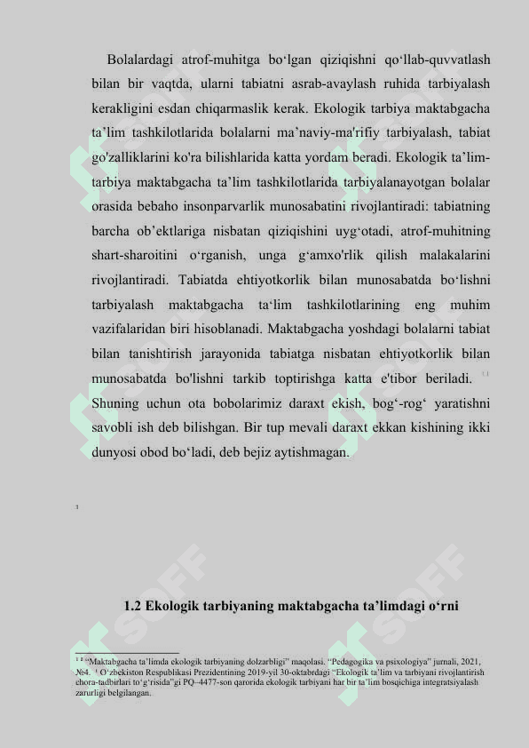 Turli yosh guruh bolalarida ekologik tarbiya berishga oid mashg‘ulotlarni tashkil etish texnologiyasi. 8