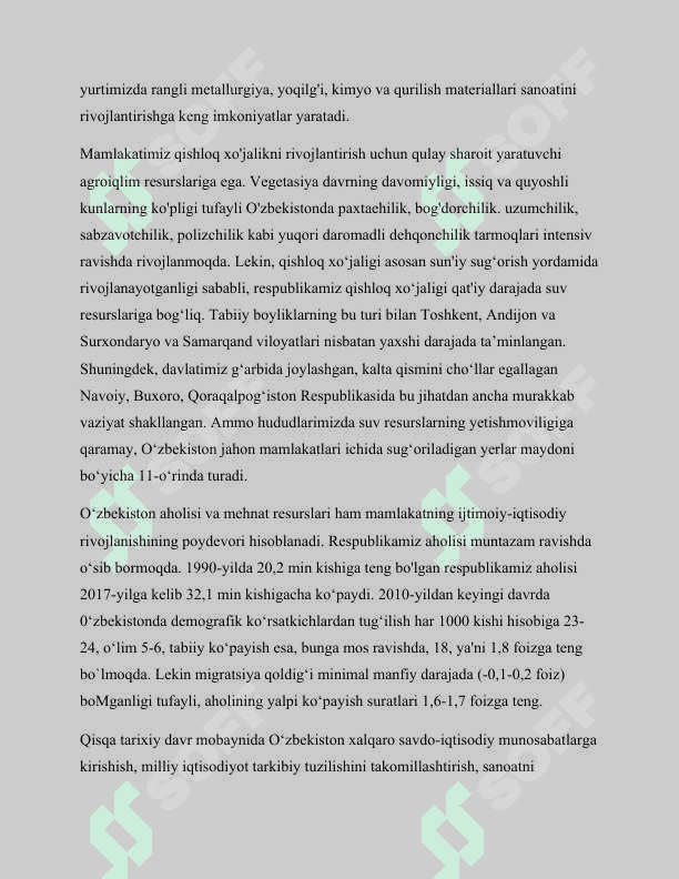 Mustaqillik yillarida uzbekiston respublikasidagi ijtimoiy iqtisodiy ishlar 3