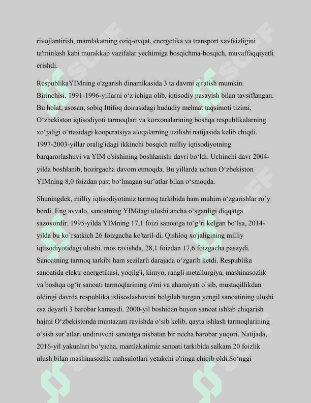 Mustaqillik yillarida uzbekiston respublikasidagi ijtimoiy iqtisodiy ishlar 4