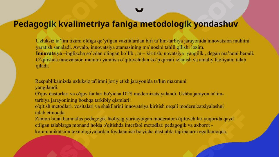 PEDAGOGIK KVALIMETRIYA FANINING NAZARIY METODOLOGIK ASOSLARI 4