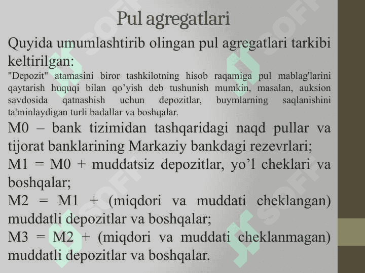 PUL VA INFLATSIYA 6