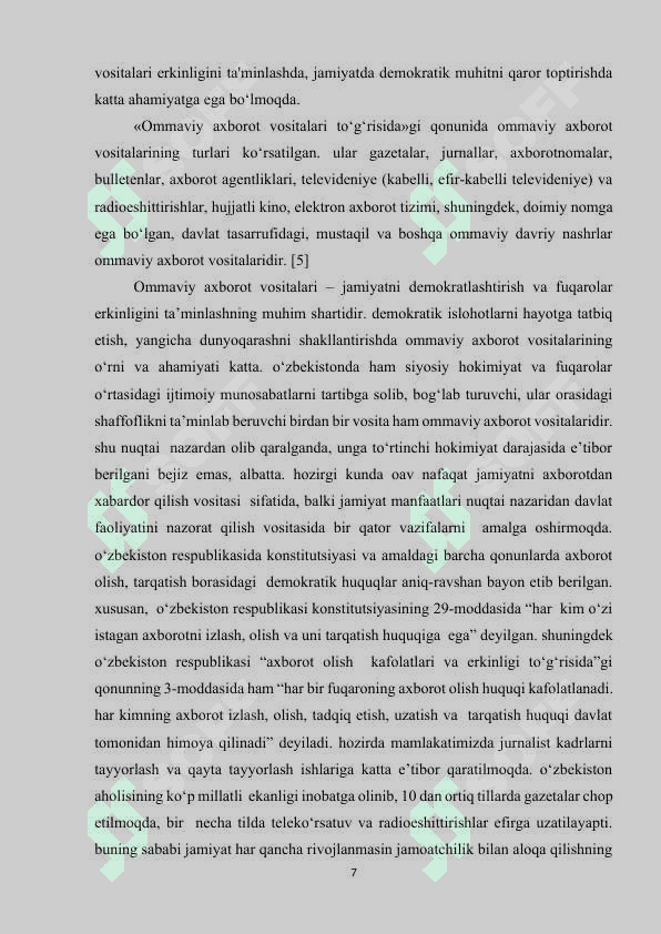 OMMAVIY AXBOROT RIVOJLANTIRISHGA TA’SIRI VOSITALARINING BOLA MANAVIYATINI RIVOJLANTIRISHGA TA’SIRI.docx 6