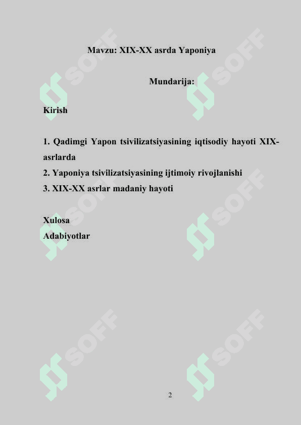 XIX-XX asrda Yaponiya 2