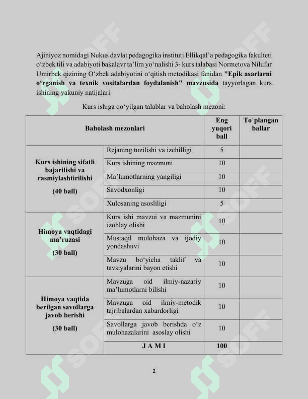 EPIK ASARLARNI ÒRGANISH VA TEXNIK VOSITALARDAN FOYDALANISH.docx 2