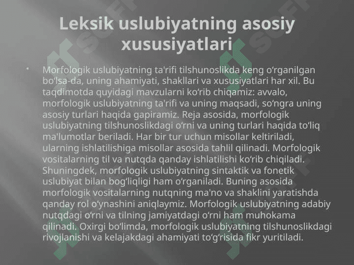Morfologik uslubiyat. Sintaktik uslubiyat.pptx 4