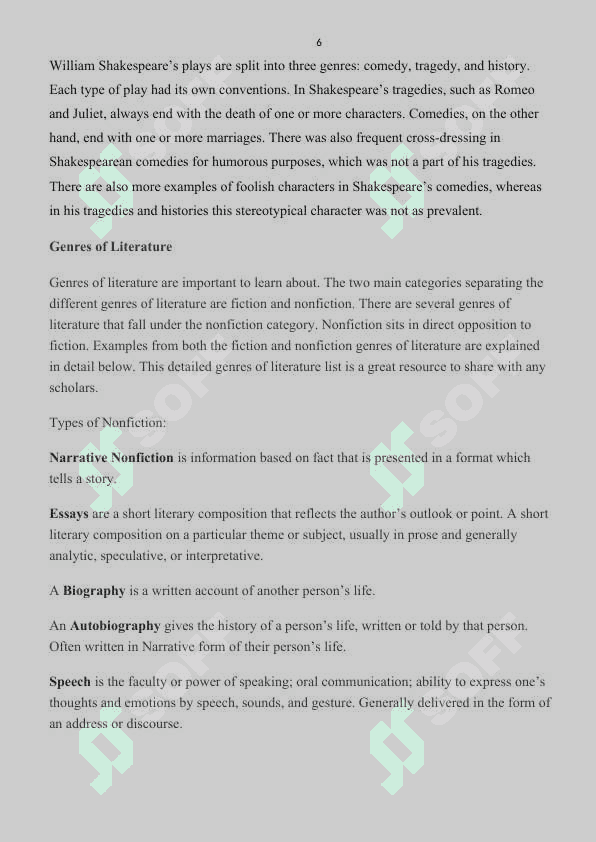 Genre as a literary category 6