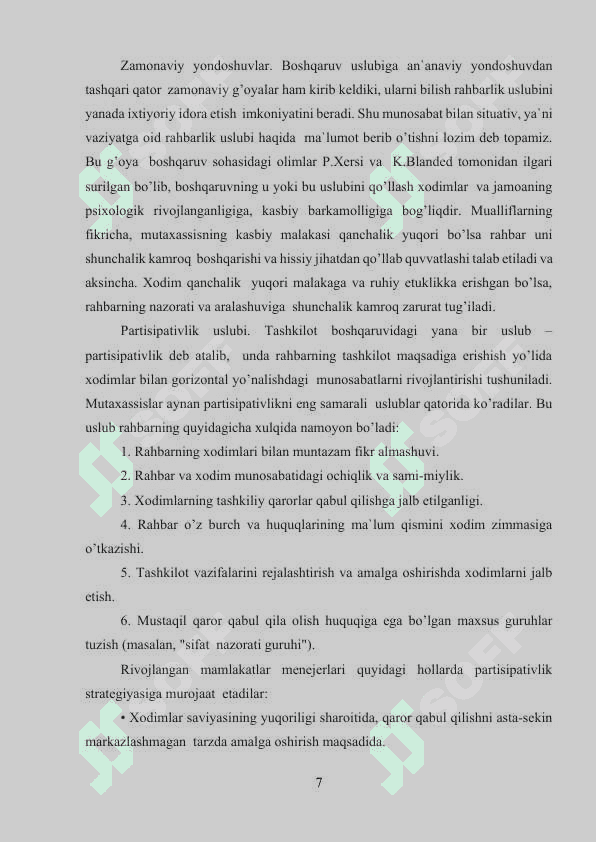 AVTORITAR, QARAM, DEMOKRATIK VA LIBERAL IRODA SAMARADORLIGINING SHARTLARI..docx 7