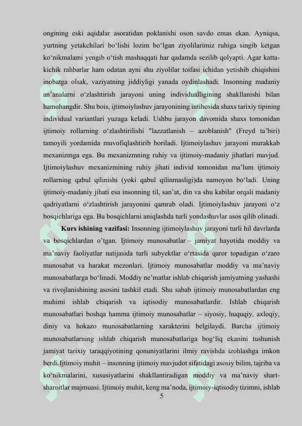 URUG  JAMOA RIVOJLANISHI DAVOMIDA INSONNING IJTIMOIYLASHUV DARAJASI MA’NAVIYATNING O’SISHI.docx 4
