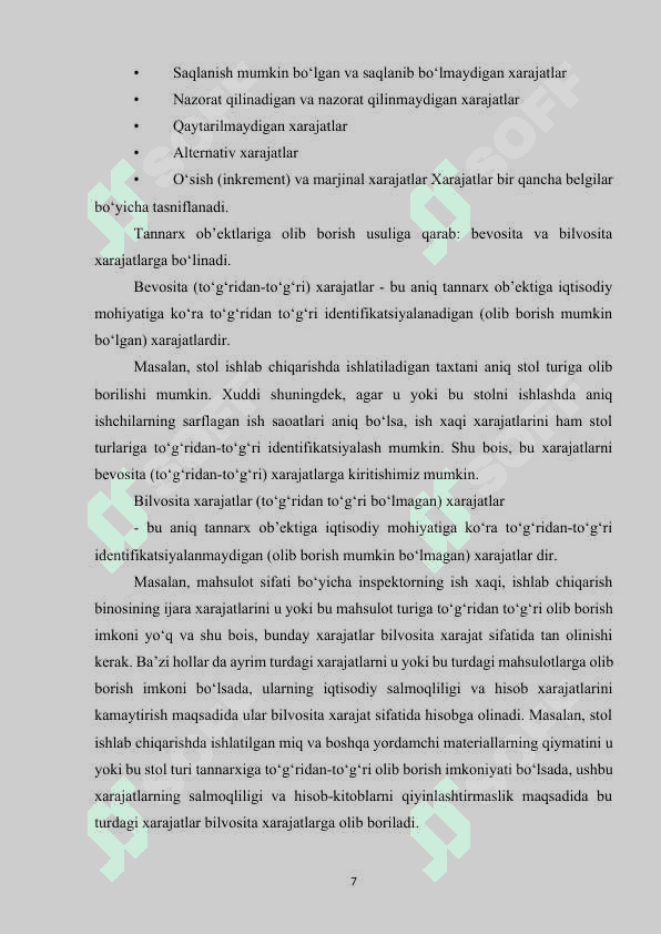XARAJATLARNI TURKUMLASH VA ULARNING HISOBI.docx 7