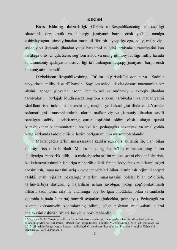 MUDIRA TASHKILOTCHI, MA’MURIYATCHI VA YUQORI MALAKALI PEDAGOG VA UNGA QO‘YILGAN TALABLAR..docx 2