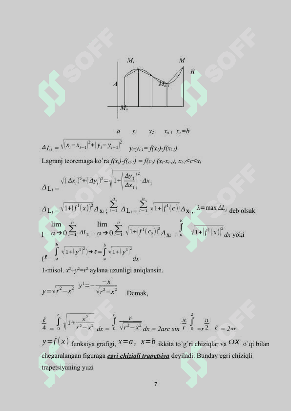 ANIQ INTEGRAL YORDAMIDA YOY UZUNLIGINI HISOBLASH..docx 7