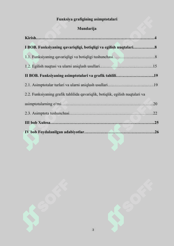Funksiya grafigining asimptotalari 3