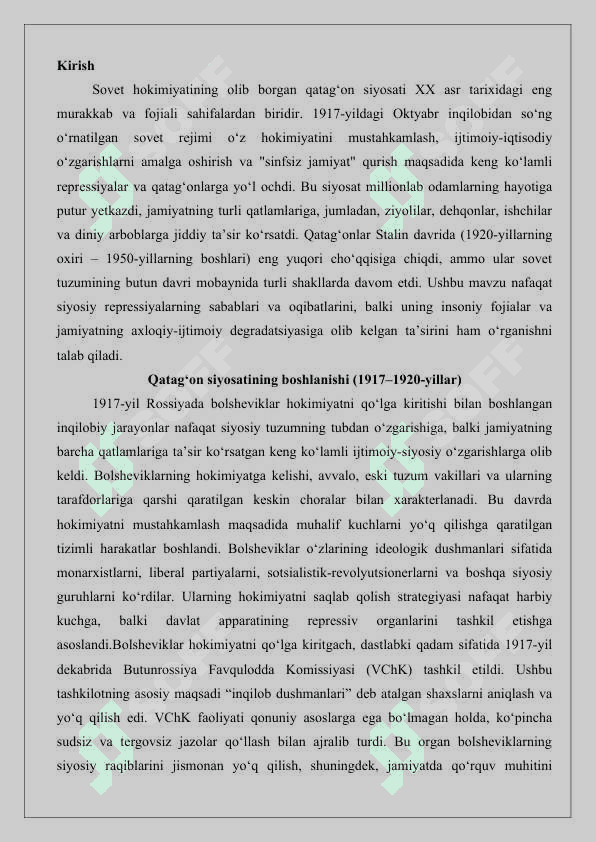Sovet hokimyatining olib borgan qatag‘on siyosati 25 2