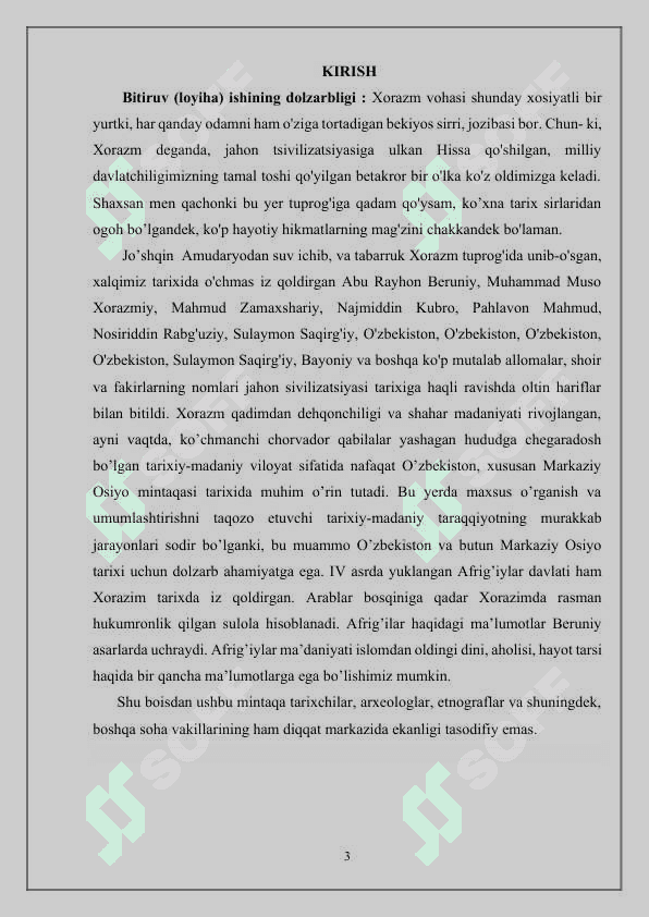 Xorazm vohasida davlatlarning shakilanishi  kelishi 3