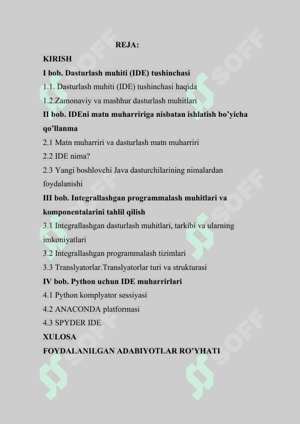 Integratsiyalashgan dasturlash muhitlari (IDE) 2
