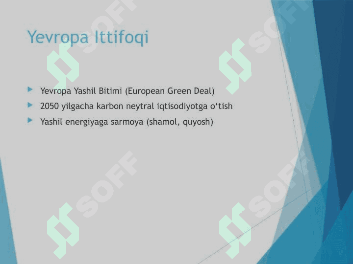 Yashil iqtisodiyot nima? Maqsadi: atrof-muhitga zarar yetkazmasdan iqtisodiy o‘sishni ta'minlash 3