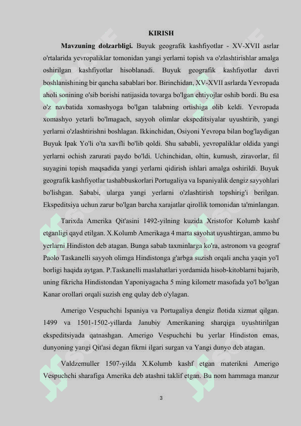 Buyuk  geografik kashfiyotlarning boshlanishi 2