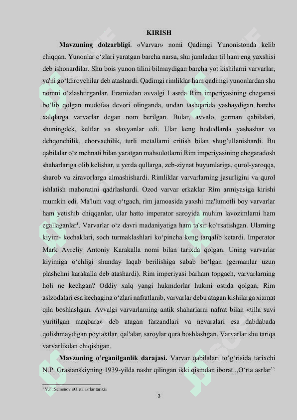 Rim imperiyasining varvarlar tomonidan istilo qilinishi. 2
