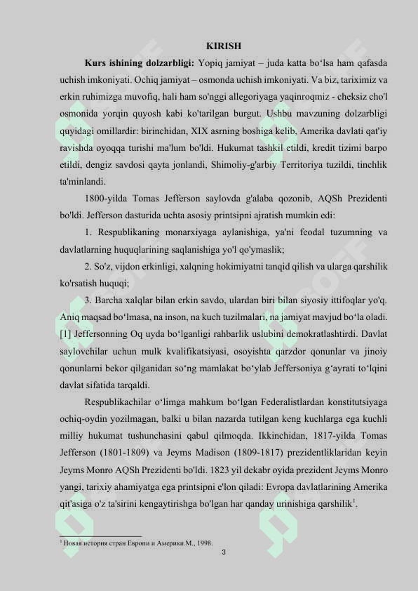 AMERIKA QO’SHMA SHTATLARIDA 19 ASR BIRINCHI YARMIDA KAPITALIZM TARAQQIYOTI 2