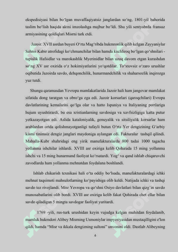 XVI-XVIII ASRLARDA AFRIKADA  ARAB MAMLAKATLARI 6