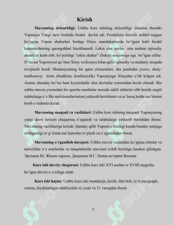 XVI-XVIII asrlarda Yaponiya 3
