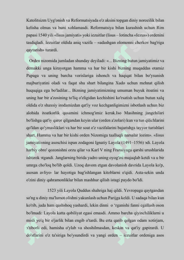 Yevropada reformatsiyaning tarqalishi 8