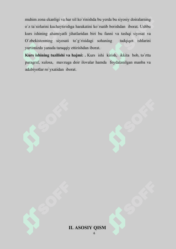 O`zbekistonning SHHTda tutgan o`rni 6