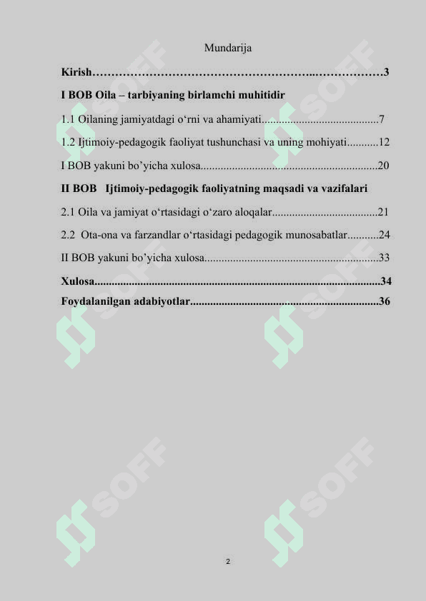 Oilada olib boriladigan ijtimoiy-pedagogik faoliyat kurs ishi.docx 2