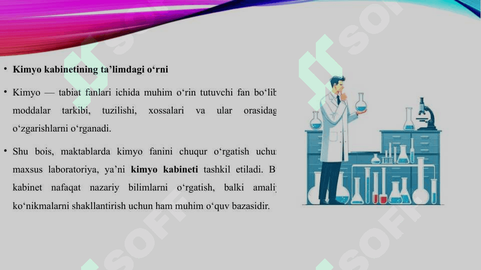 Maktab kimyo kabineti va unga qo'yilgan talablar 7