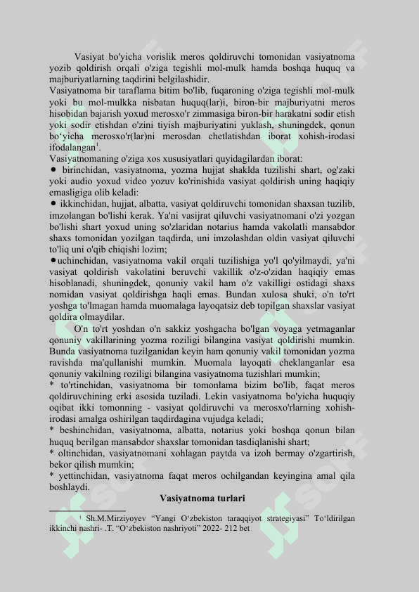 Vasiyat bo’yicha vorislik 3