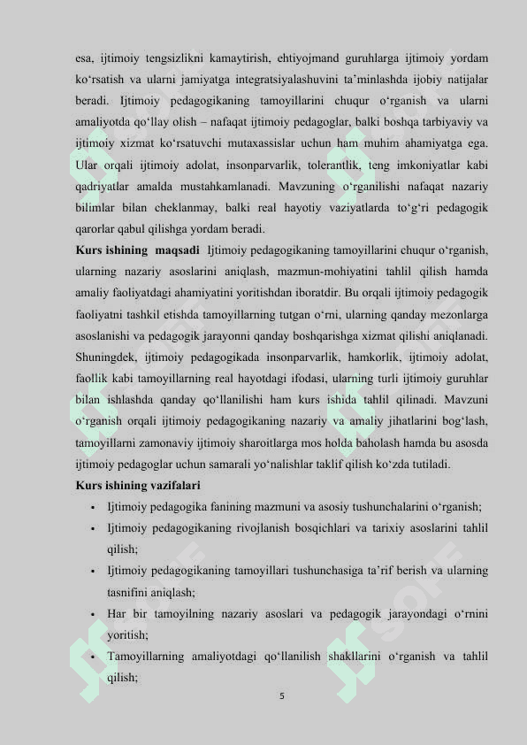 Ijtimoiy pedagogikaning tamoyillari 5