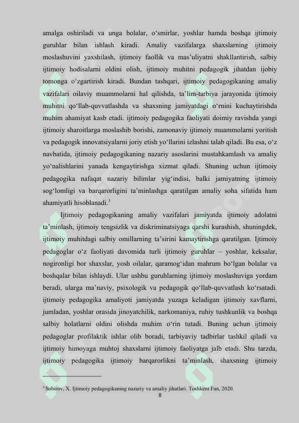Ijtimoiy pedagogikaning tamoyillari 8
