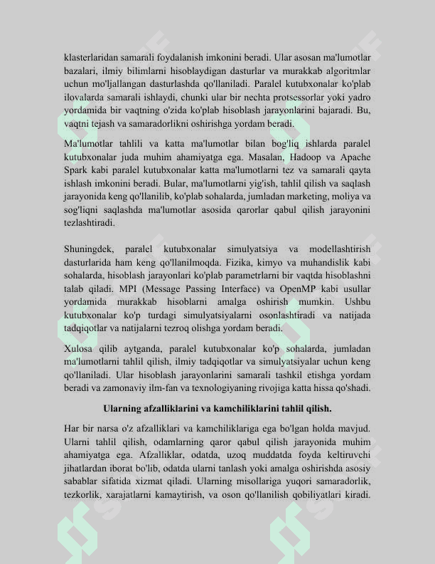 Yordamchi paralel kutubxonalar 7
