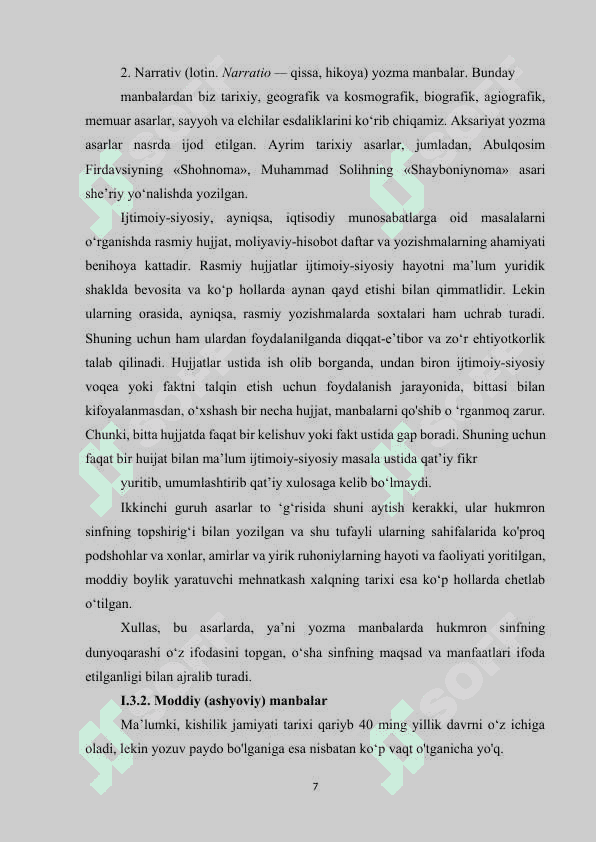 MANBALARNING ASOSIY TURLARI 6