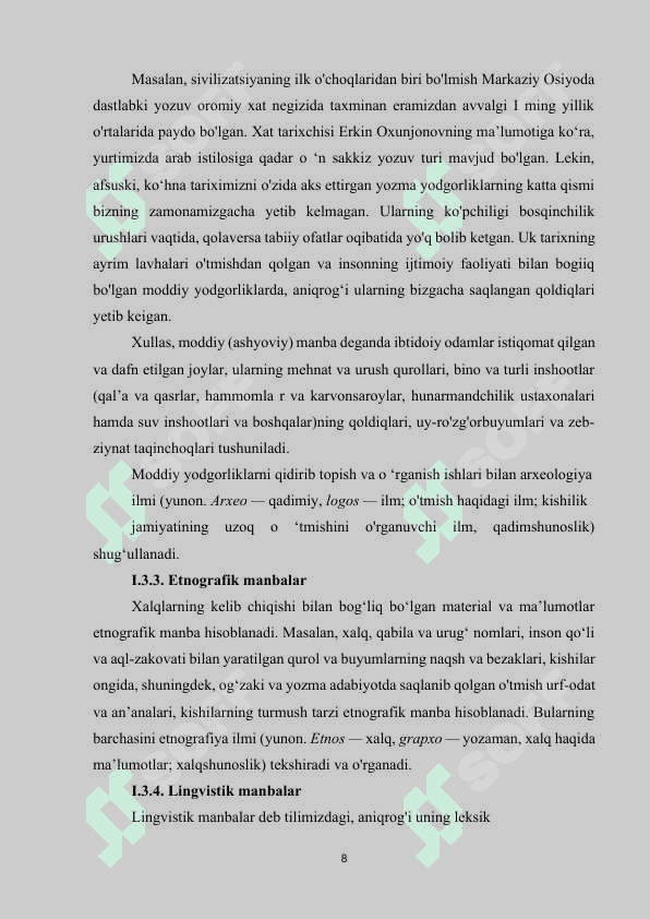 MANBALARNING ASOSIY TURLARI 7